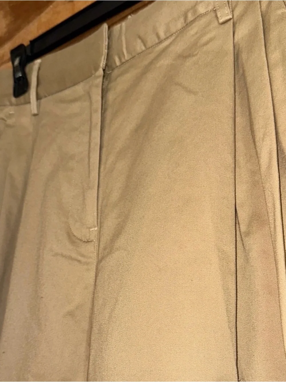NWT New! Good American 90’s pleated khaki trousers cotton pants 6/28 - Picture 7 of 10